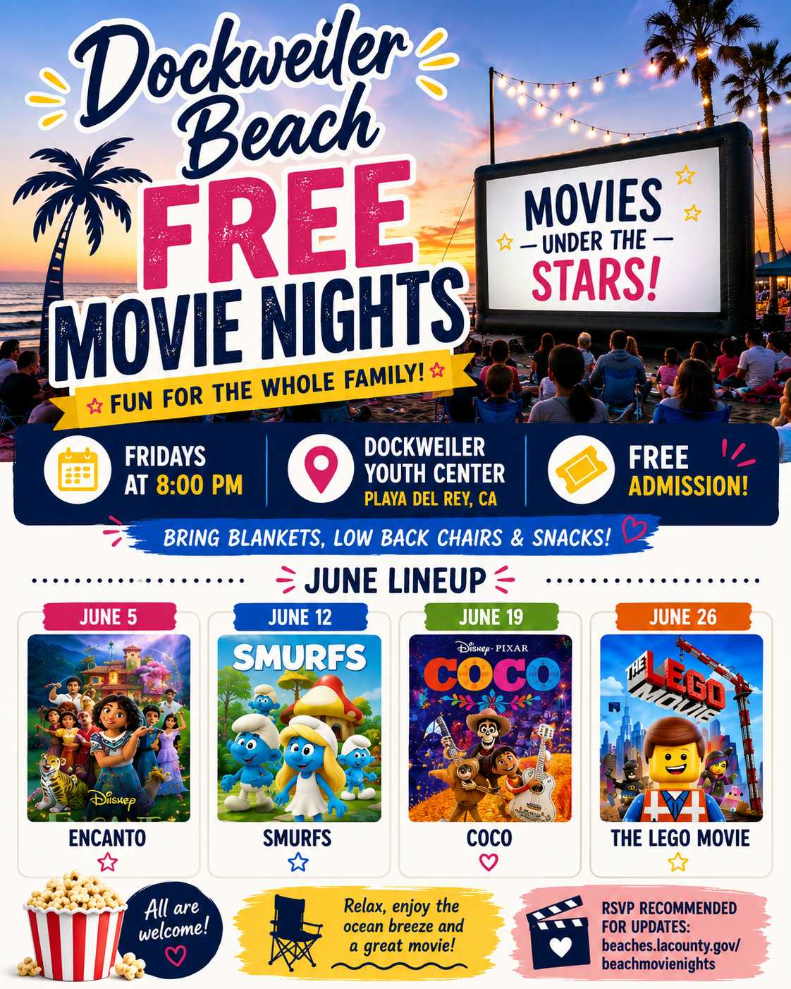 Dockweiler Beach Movie Nights