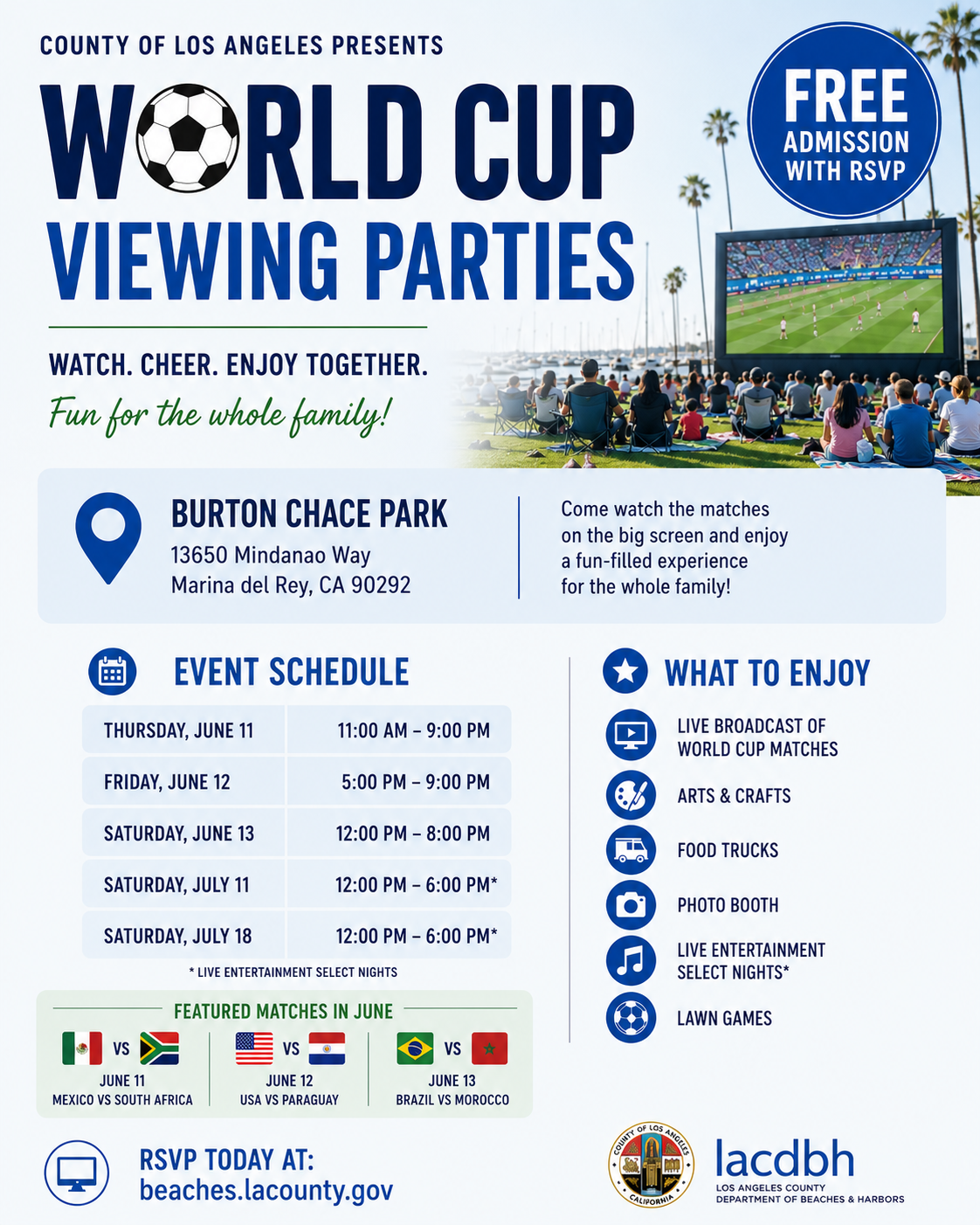World Cup Watch Party at Marina del Rey